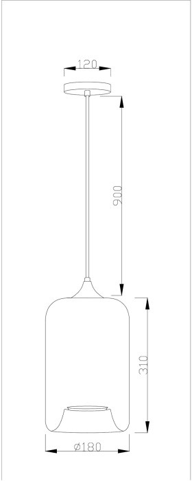 Подвесной светильник Scrum V2140-P Moderli