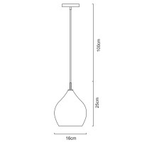 Подвесной светильник Bicchiere A4283SP-1CC Arte Lamp