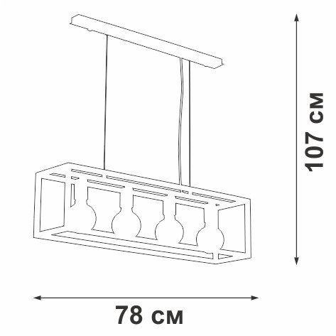 Подвесной светильник V3990-1/4S Vitaluce