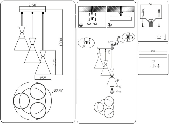 Подвесной светильник Traditional TR3175 Ambrella