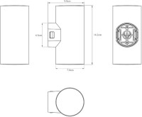 Архитектурная подсветка Alcyone A6109AL-2BK Arte Lamp