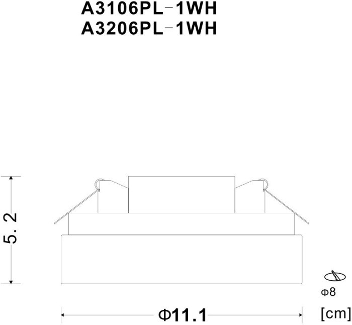 Потолочный светильник Gamba A3106PL-1WH Arte Lamp