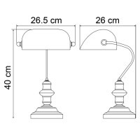 Интерьерная настольная лампа Banker A2491LT-1GO Arte Lamp Интерьерная настольная лампа Banker A2491LT-1GO Arte Lamp