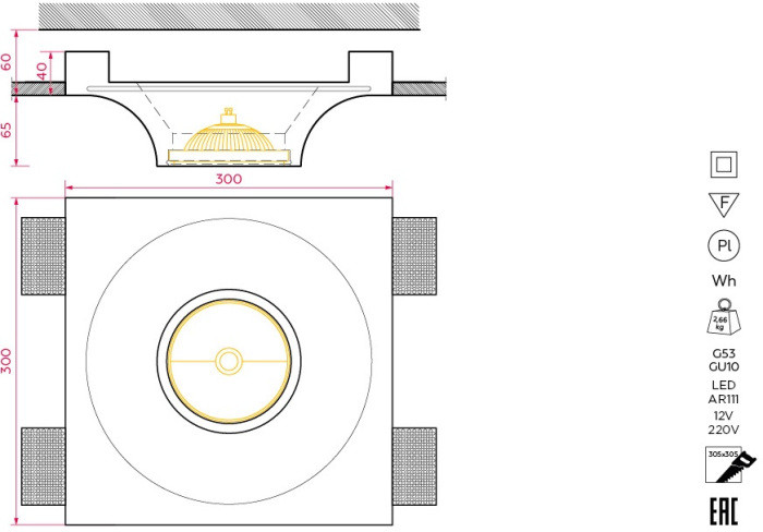 Точечный светильник CAPELLA SN 108 Stellanova
