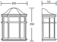 Настенный фонарь уличный FRANKFURT 91432 Gb Oasis Light