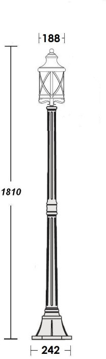 Наземный фонарь LUCERNA 84808 Bl Oasis Light