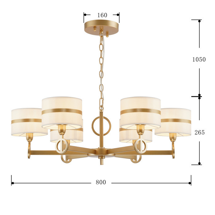 Подвесная люстра Mateo 2634-6P Favourite