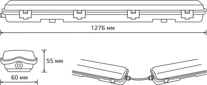 Промышленный потолочный светильник LITE 909437112 Gauss
