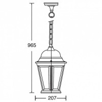 Уличный светильник подвесной  91405L Bl Oasis Light