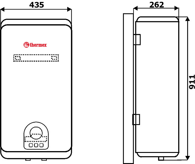 Водонагреватель Thermex Flat Diamond Touch ID 50 V