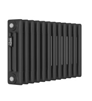 Стальной трубчатый радиатор Kohr Heim 3030/12 секций с боковым подключением 3/4 черный