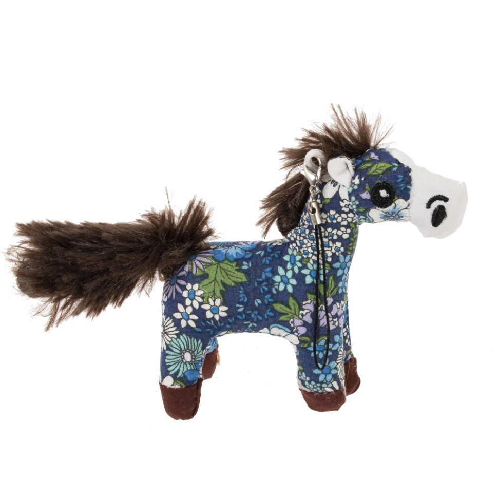 Игрушка набивная "Лошадка", с цепочкой, L11 W2,5 H9 см, 4в.