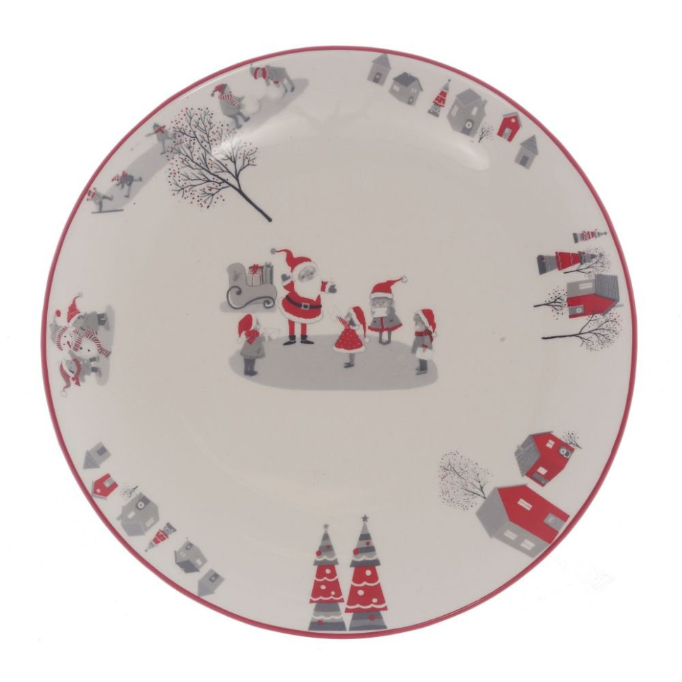 Тарелка "Новогодняя история", D 21 см, L21 W21 H2,5 см