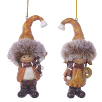 Фигурка декоративная подвесная "Дети",  L6 W5 H13 см, 2в.