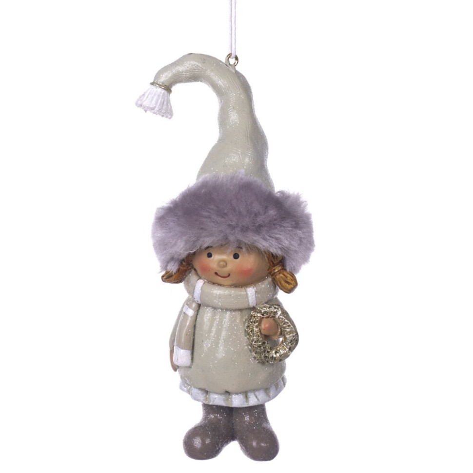 Фигурка декоративная подвесная "Дети",  L6 W5 H13 см, 2в.