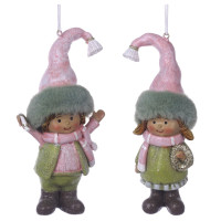Фигурка декоративная подвесная "Дети",  L6 W5 H13 см, 2в.
