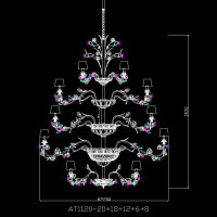 Подвесная люстра Lucia Tucci Fiori Di Rose 1775.64 Подвесная люстра Lucia Tucci Fiori Di Rose 1775.64