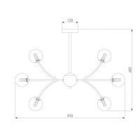 Подвесная люстра Eurosvet Astro 30179 хром