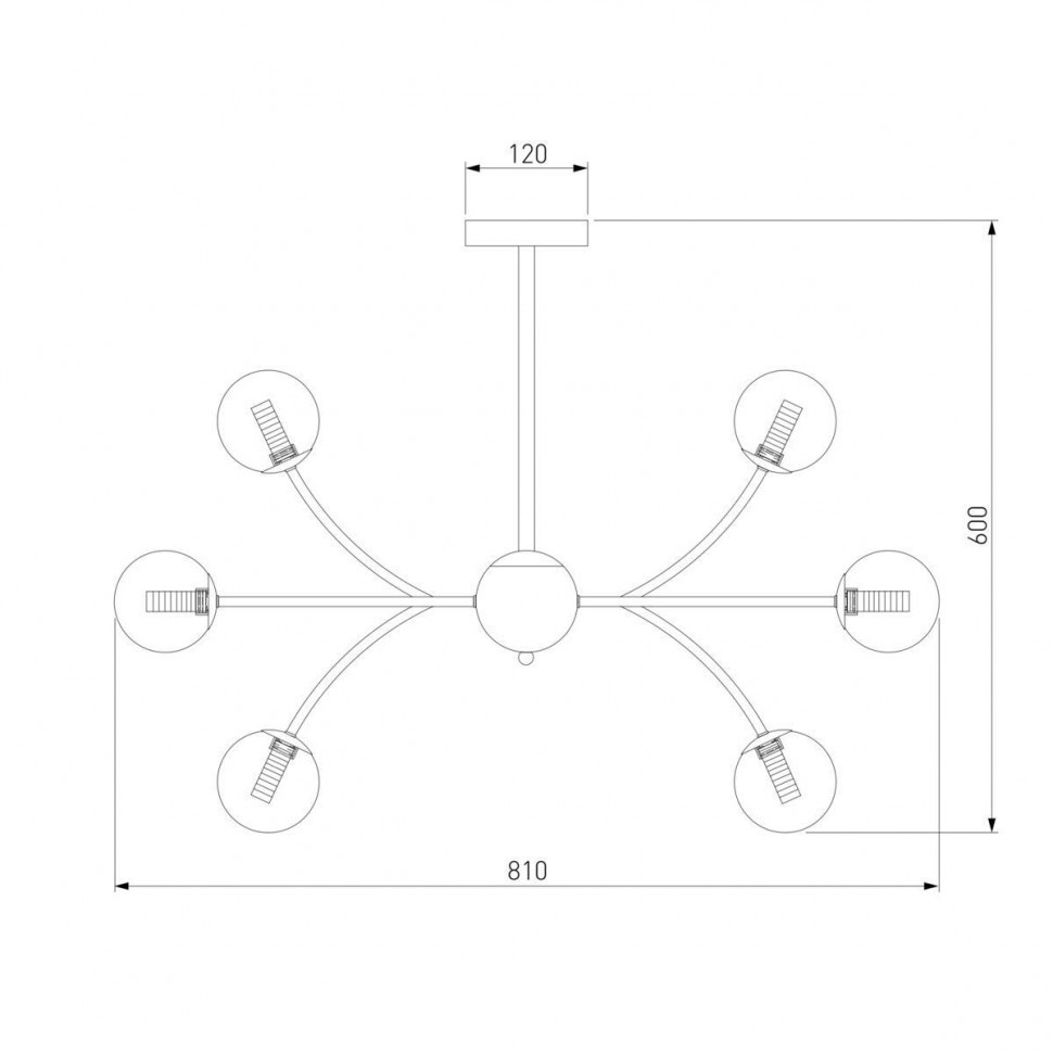 Подвесная люстра Eurosvet Astro 30179 хром