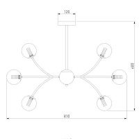 Подвесная люстра Eurosvet Astro 30179 хром