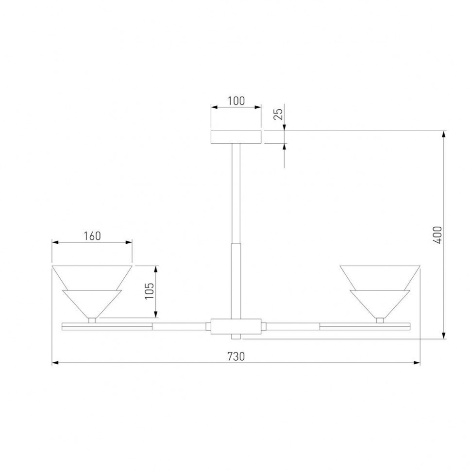Потолочная люстра Eurosvet Rylee 70138/6 хром