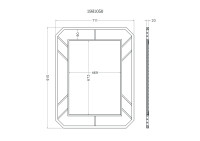 Зеркало в металлической раме (золото)