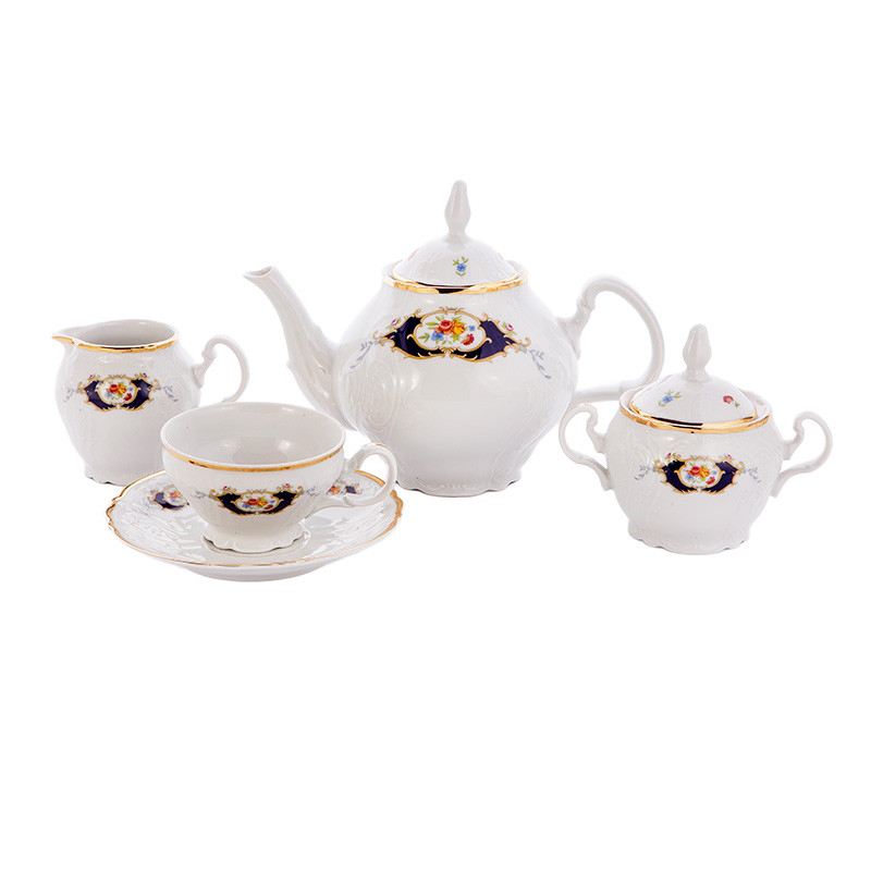 Сервиз чайный 205мл на 6перс.15пред."Синий глаз 36612" Bernadotte