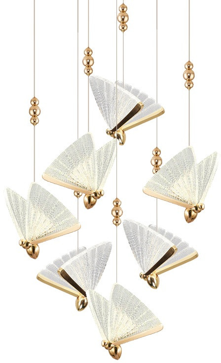 Подвесной светильник Butterfly OM8201008-7 rose gold DeLight Collection