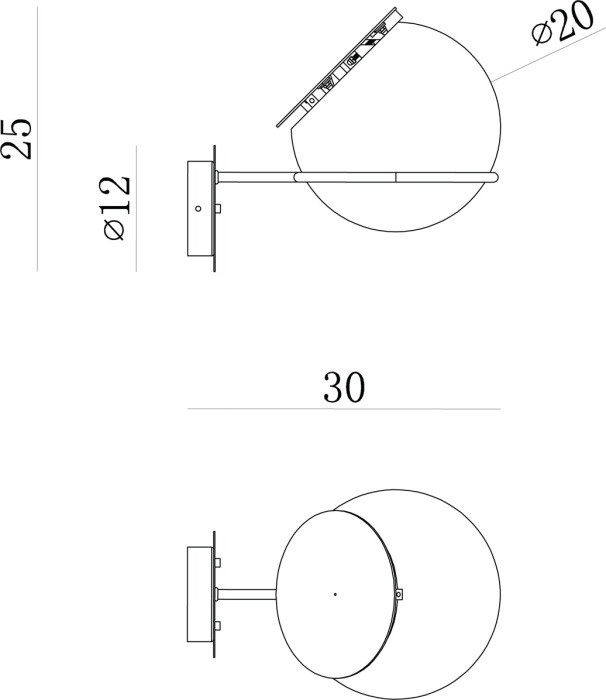 Бра Babble W111023/1 Donolux