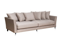 Диван Sorrento 250 трехместный велюровый светло-серый Диван Sorrento 250 трехместный велюровый светло-серый