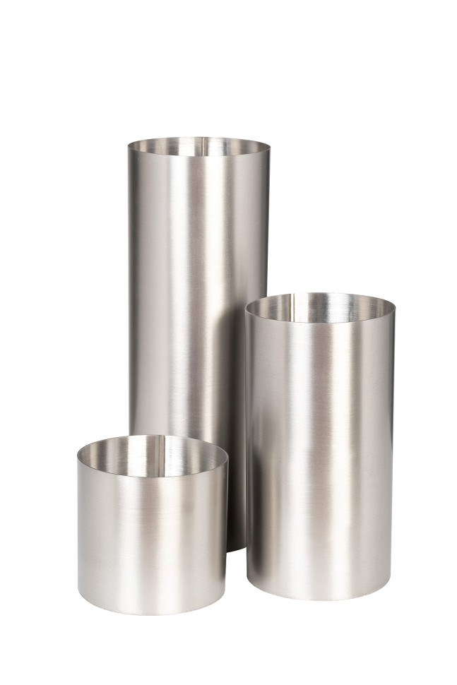 Ваза металлическая матовый никель