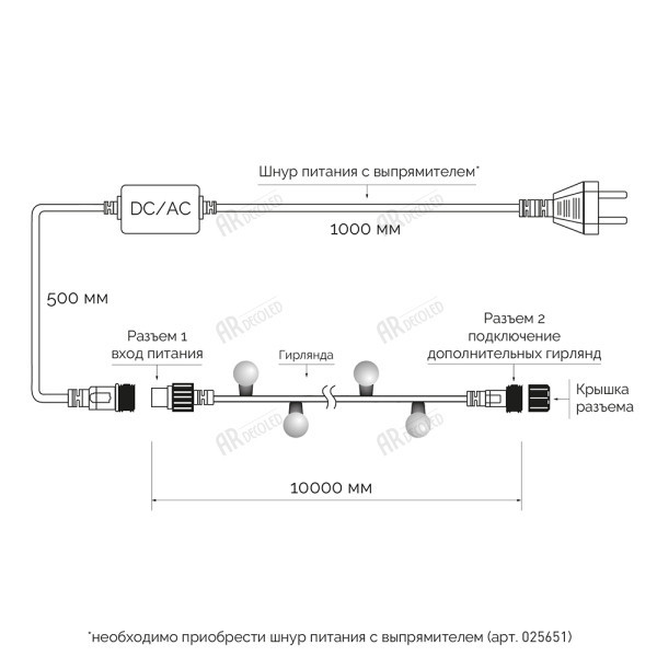 Гирлянда CLASSIC 025570 Ardecoled