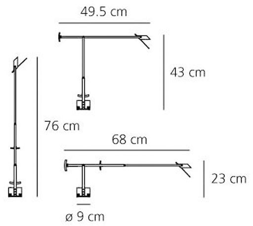 Офисная настольная лампа Tizio A008100 Artemide