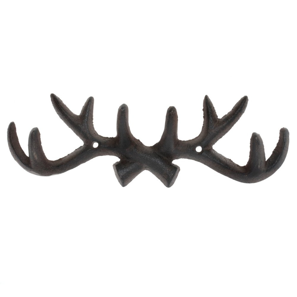 Вешалка на четыре крючка "Рога", L25 W3,5 H9 см