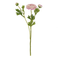 Цветок искусственный "Ранункулюс" (Real Touch), L14 W14 H46 см