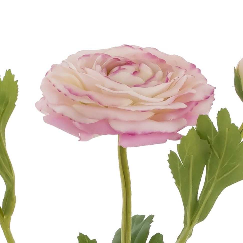 Цветок искусственный "Ранункулюс" (Real Touch), L14 W14 H46 см