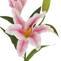 Цветок искусственный "Лилия" (Real Touch), L24 W22 H84 см