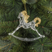 Украшение новогоднее "Лошадка", L14 W1 H12 см