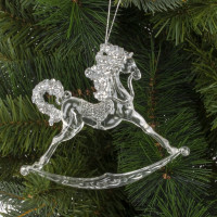 Украшение новогоднее "Лошадка", L14 W1 H12 см