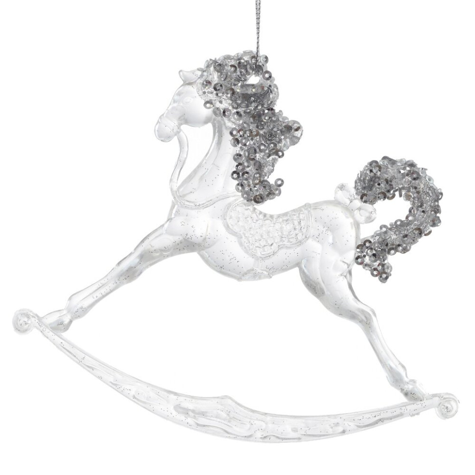 Украшение новогоднее "Лошадка", L14 W1 H12 см