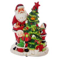 Фигурка декоративная "Санта" с подсветкой (3xААА, н/п), L23 W18 H29 см