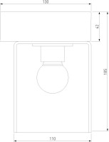 Настенный светильник уличный Atrani 35085/D черный Elektrostandard