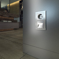 Подсветка для лестниц и ступеней Встраиваемые механизмы серебряные W1154206 Werkel Подсветка для лестниц и ступеней Встраиваемые механизмы серебряные W1154206 Werkel