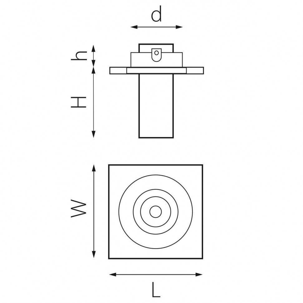 Встраиваемый светодиодный спот Lightstar Intero Tubo (217516+217272) i516272