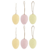 Набор из 6-ти изделий декоративных подвесных "Яйцо" (3,5*5,5), L13 W4 H17 см