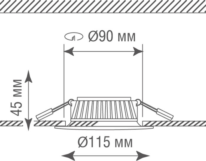 Точечный светильник Omega DL18466R7W1W Dim Donolux