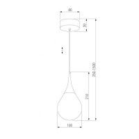 Подвесной светодиодный светильник Eurosvet Adour 50256/1 LED золото