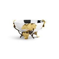 Ваза для конфет Michael Aram "Golden Ginkgo", 13 см