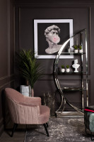 Стеллаж "Полусфера" прозр.стекло/хром Стеллаж "Полусфера" прозр.стекло/хром