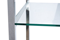 Стеллаж "Полусфера" прозр.стекло/хром Стеллаж "Полусфера" прозр.стекло/хром